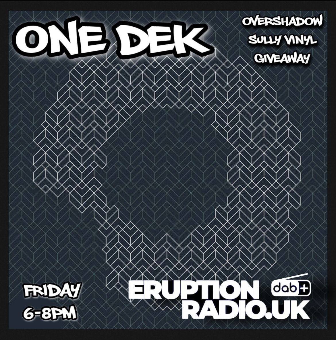 This Friday from 6-8pm only on @eruptionradiouk I have a copy of the almighty Over/Shadow track 5ives/Sliding by Sully to give away on my show, so get locked!!
😊🙌🏼🔥🌋
#RealRadio
#youhavetobeinittowinit