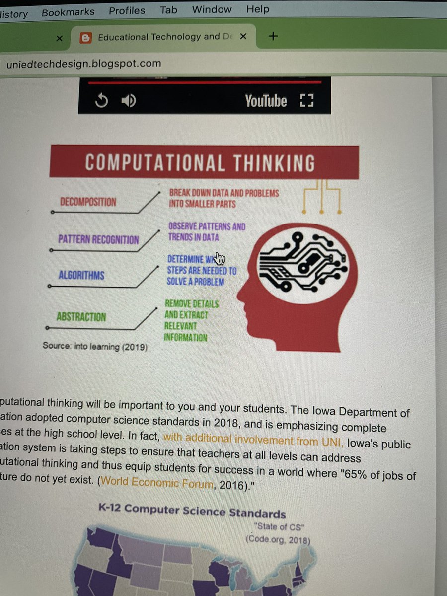 LaynieVanNevel's tweet photo. learning about computational thinking today! #unietd #computationalthinking #stem https://t.co/RzcQ3mTZRV