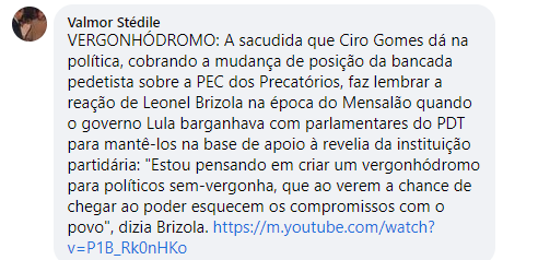 ciromilgrau's tweet photo. Brizola Vive! #TôComCiro #PDTContraAPEC https://t.co/vF8oPBFc7u