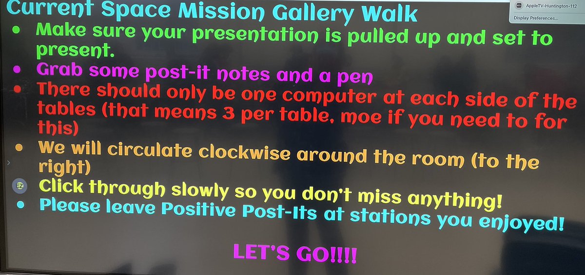 FarkasSTEM's tweet photo. Using our open minds to review classmates’ #ModernSpaceExploration Current/Upcoming Space Mission presentations in a #GalleryWalk and sharing #positivePostItNotes at stations inspire us @SeitzPirates @RCSDPIRATES @Postit @NASA @NASASTEM #NASAnerding https://t.co/mZHHcZ8L0s