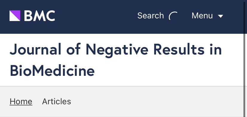 frankmarab's tweet photo. @BiswapriyaMisra @arjunrajlab This journal indeed published null results https://t.co/c2D9rFAnH9