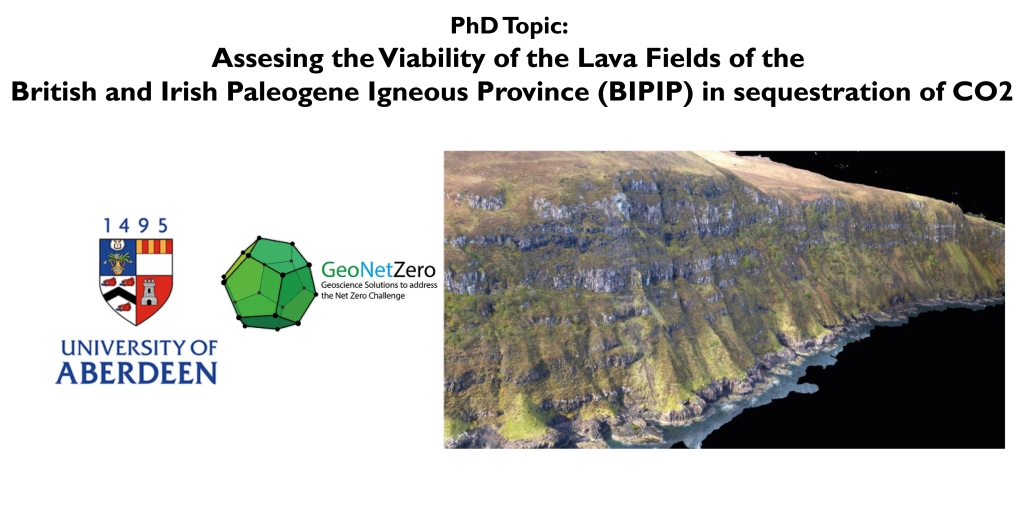 New PhD opportunity as part of GeoNetZero CDT - geo-net-zero.hw.ac.uk/phd-opportunit… . Assessing if onshore lava fields around UK and Northern Ireland can be used to sequester C02 <a href="/simonholford/">Simon Holford</a> <a href="/DrDaveMoo/">Dave Muirhead</a> #COP26