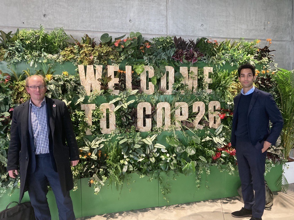 The team <a href="/MontfortLondon/">Montfort</a> is busy supporting our many clients at <a href="/COP26/">COP26</a>. We are inspired to see so many from the investment community collaborating to create a positive impact and deliver on pledges.  
#ESG #NetZero  #Investment #AssetManagement <a href="/MatthewJervois/">Matthew Jervois</a>  and Louis Supple