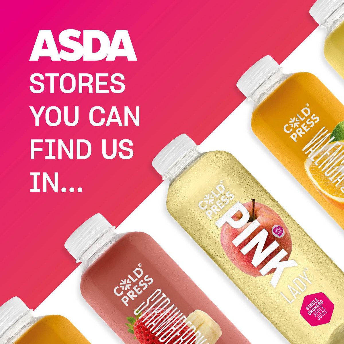 ColdpressJuices's tweet photo. Hereโs a list of @asda stores you can find us in - is one of these your local? If so, grab a delicious vitamin-packed juice or smoothie on your next shopping trip ๐ #coldpressedisbest https://t.co/Z3SKE56xmx
