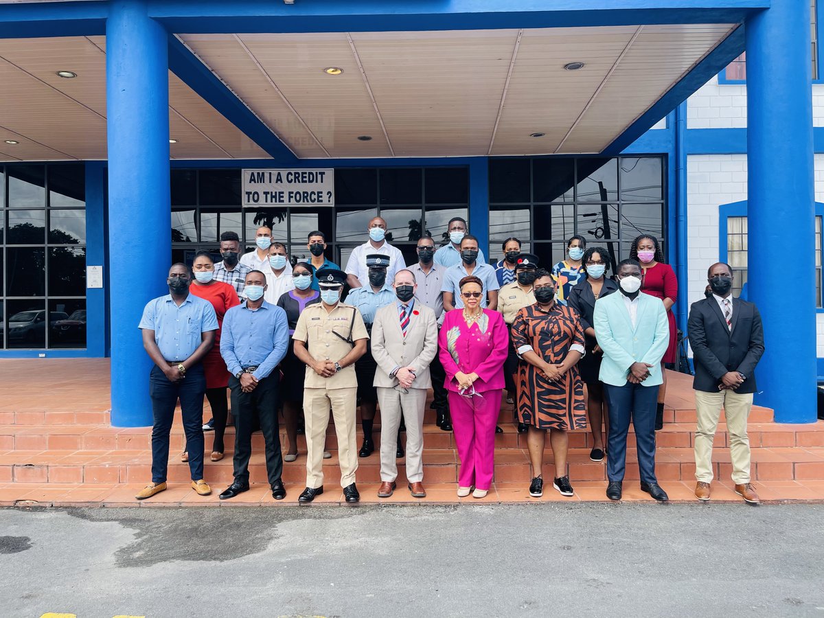 CanAmbGuyana's tweet photo. 1/3 Today High Commissioner Mark Berman gave remarks at the opening of the ‘Legal Literacy and Access to Justice to End Gender Based Violence’ training workshop for the Guyana Police Force (GPF)....
 
#GBV #endgenderbasedviolence https://t.co/fOei4GrUHf