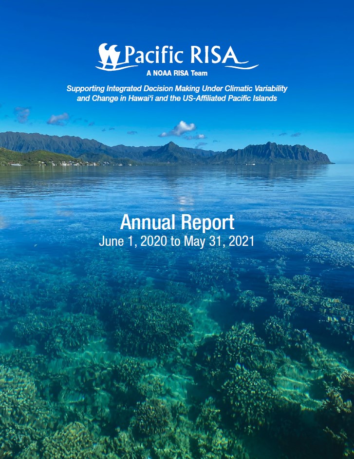 NEW! Pacific RISA is proud to release our latest Annual Report, which covers our accomplishments from June 1, 2020 to May 31, 2021.

bit.ly/3wziBYO

#climatechange #Hawaii #PacificIslands @COP26 #climate #adaptation #ClimateAction #SIDSlead #Islands #ResilientPacific