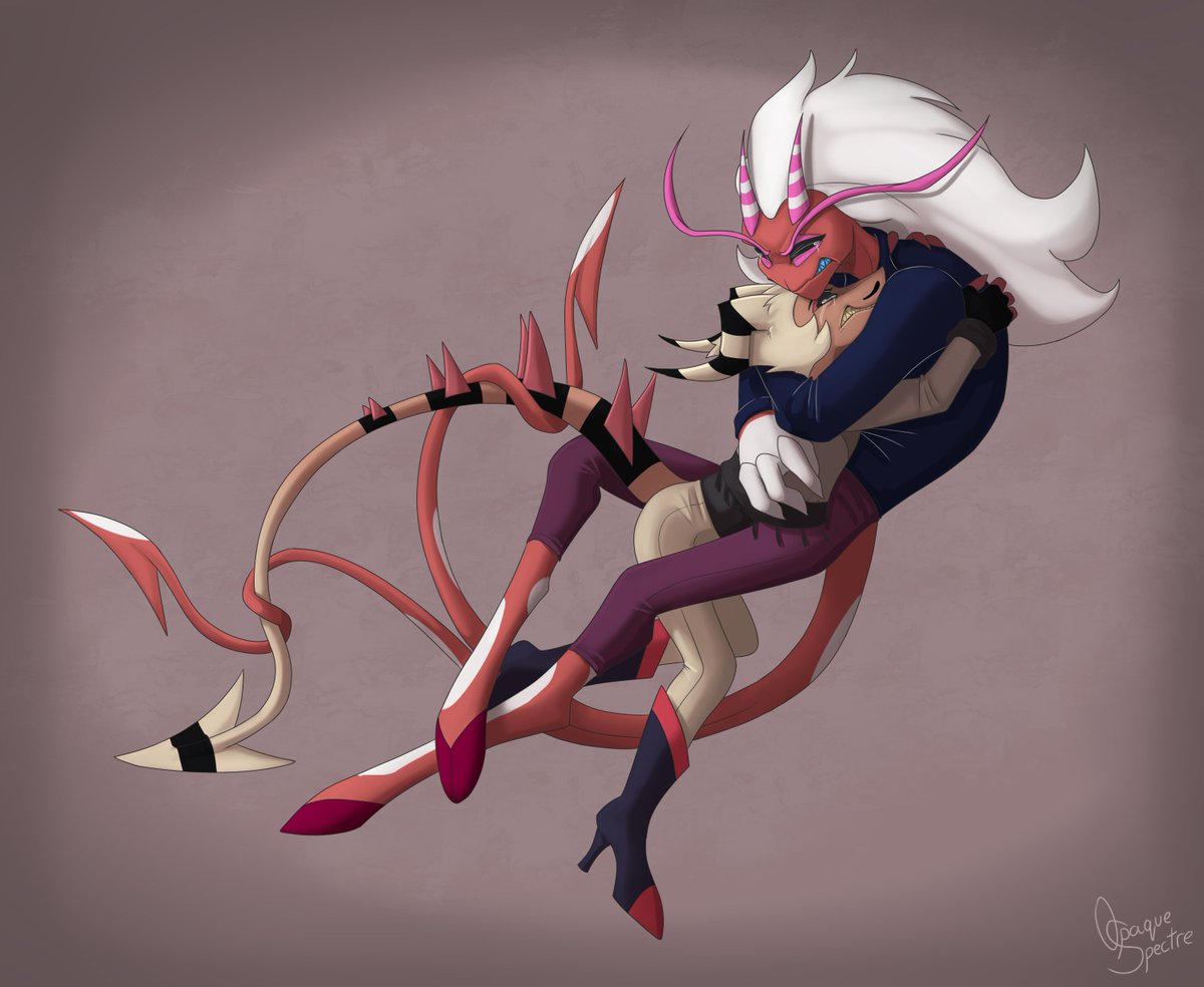 I am glad Ozzie seems to canonly have shapeshifting powers because here's the imp version of Asmodeus I made for a cute AU I have going on with <a href="/DemonHikari/">ℌikari 🦇 𝔇emina</a> 

I have been holding on to that second image for a month. Was too shy to post it. It feels really personal. 😳