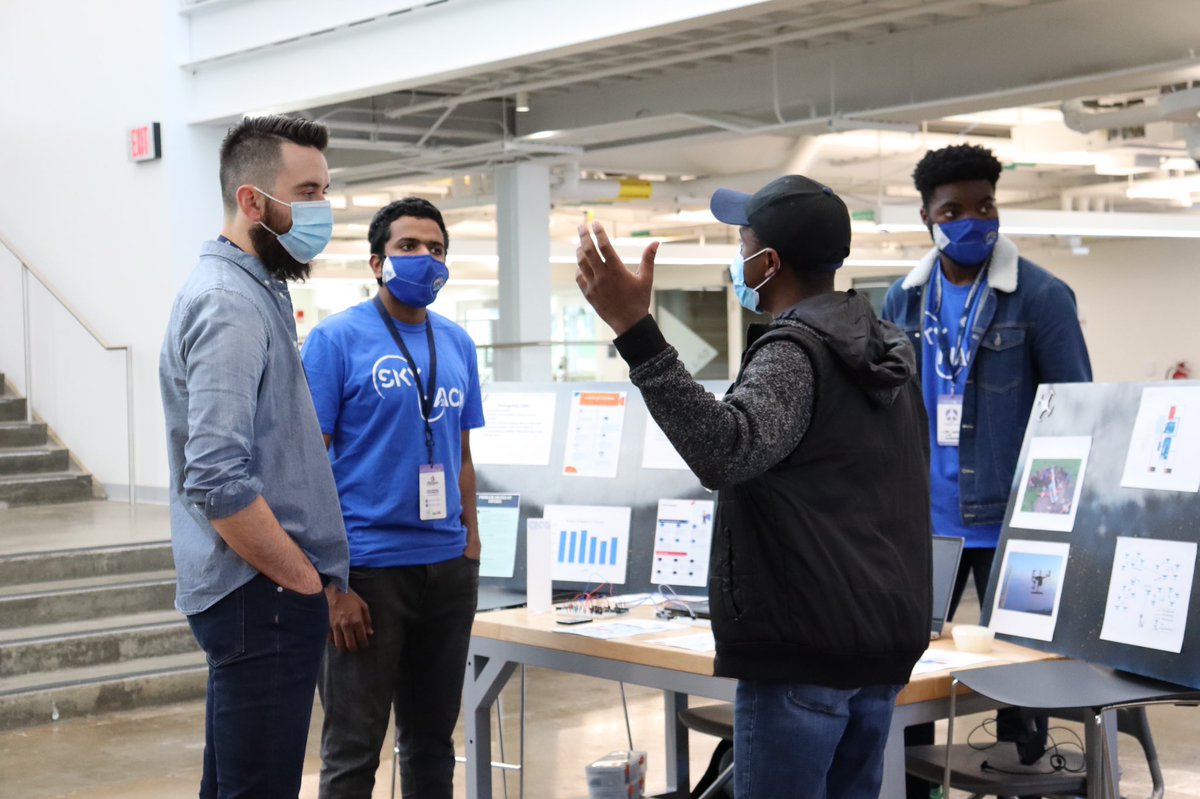 SkyHack_KSU's tweet photo. What a successful #SkyHack weekend! Weβd like to give a huge thank you to all of our team, sponsors, and participants for creating such a positive, energetic atmosphere at the DI Hub.
Check our IG (@SkyHack_KSU) for all the winners! https://t.co/n6lacuSv34