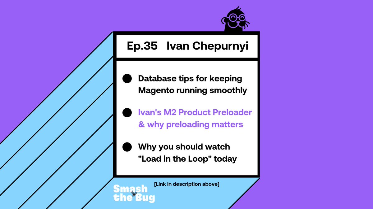 swiftotter_joe's tweet photo. @IvanChepurnyi  is full of helpful tips. Check out Ep.35 where we discuss Magento performance &amp; all the great resources he's put out, including his new M2 Product Preloader!

Watch -> https://t.co/2H5JyGrY2s https://t.co/fXLEfkSQy3