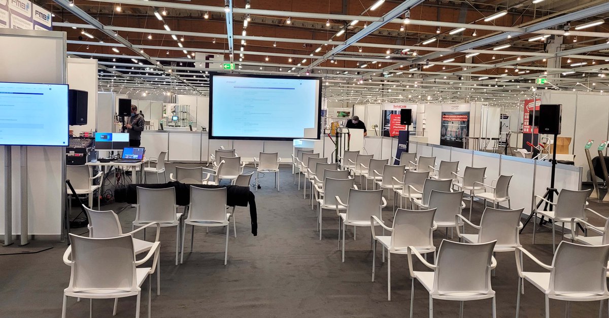 Morgen ist es so weit! Der Aufbau ist in den letzten Zügen.
Benötigen Sie noch ein Ticket? Hier erhalten Sie ihr Gratisticket:
lnkd.in/dzdbuzhr
#FMB2021 #Maschinenbau