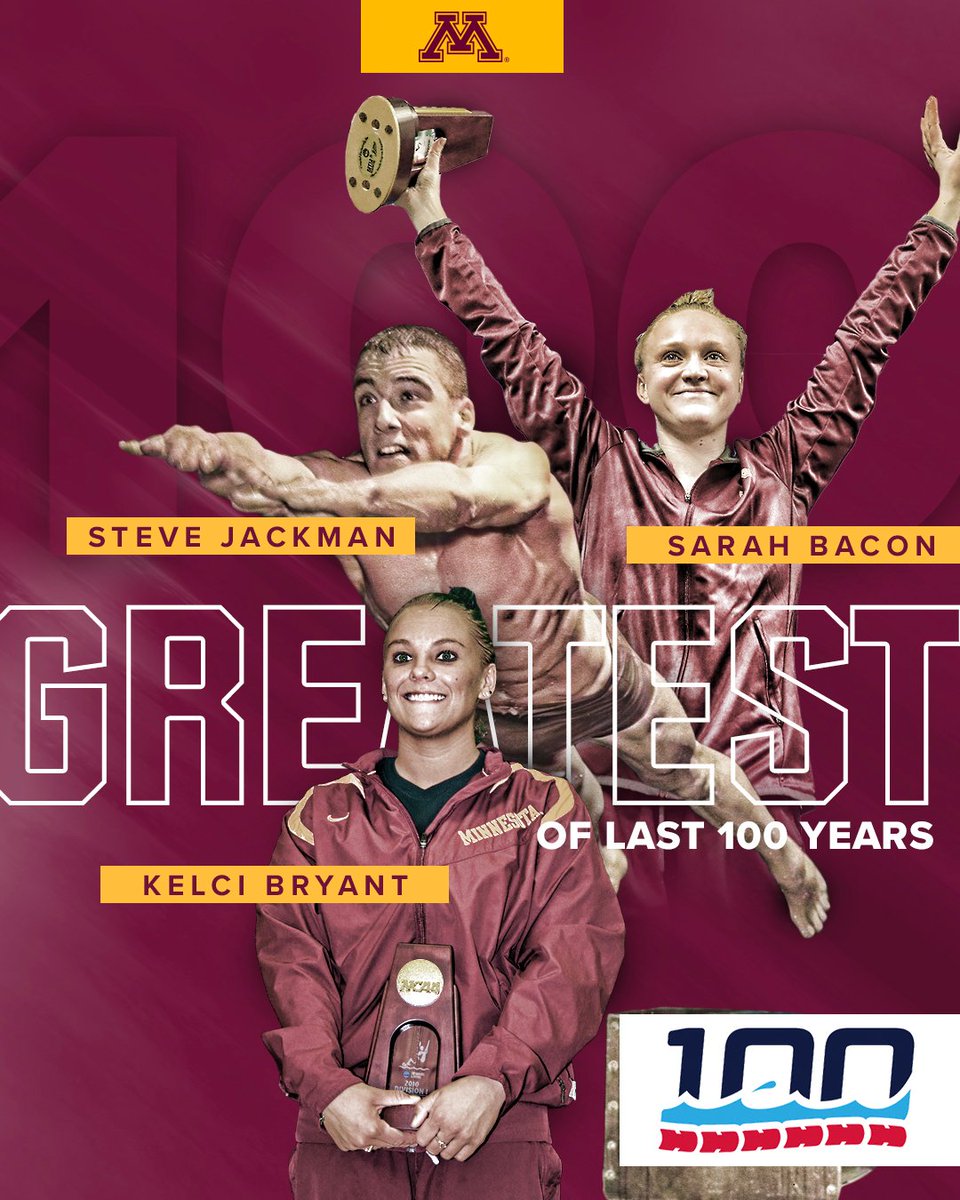 GopherSwimDive's tweet photo. Not 1, not 2, but 3!

Three #Gophers have been named to the @CSCAA's 100 Greatest Swimmers and Divers of the last century!

Read: https://t.co/4uEy3XjSOP
 
#CSCAA100 https://t.co/jYGEq39AEq