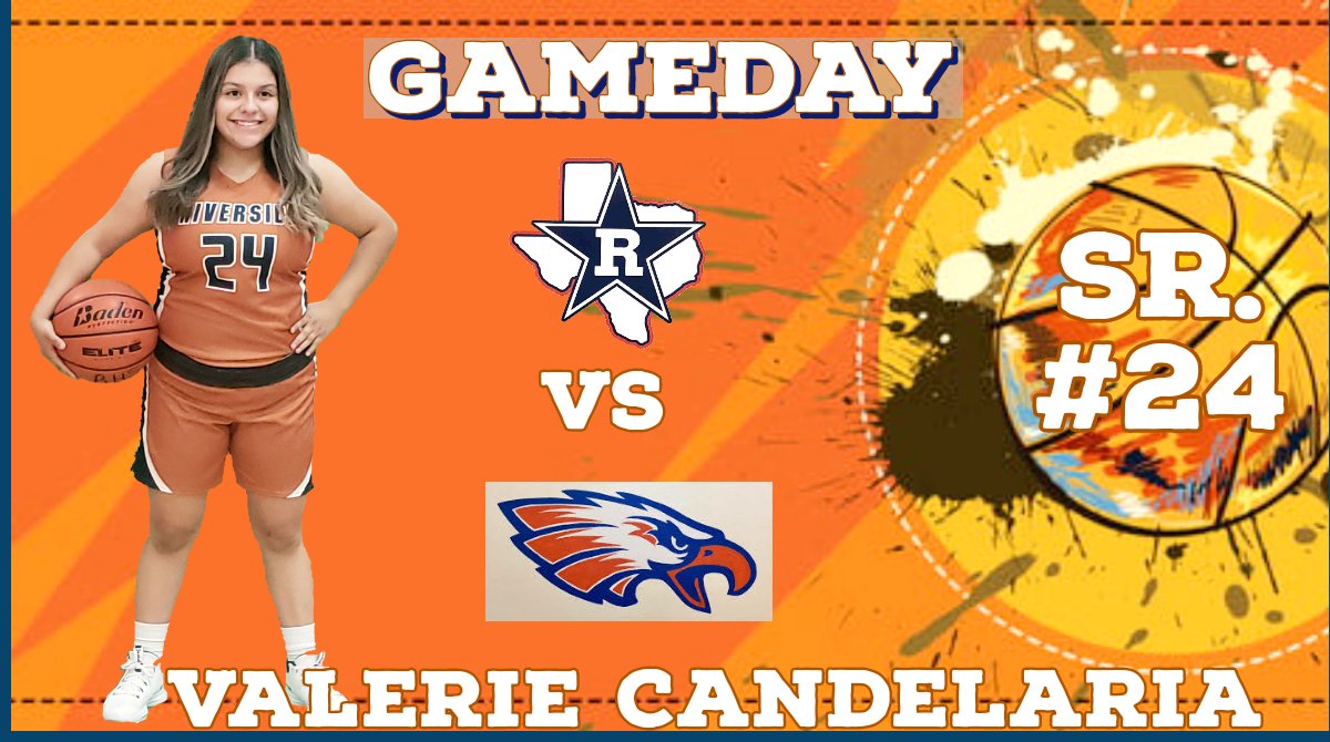 <a href="/riversidebball1/">Lady Ranger Basketball</a> Senior Valerie Candelaria is ready to lead the Rangers tonight vs a talented Canutillo team. Varsity and 9th take the floor at 7:30pm and JV tips-off at 6pm. All games at Canutillo High. Go Rangers! #riverside4ever #forthevalley <a href="/MaribelMguillen/">Maribel Guillen</a> <a href="/CoachRecoder/">𝙂𝙖𝙧𝙮 𝙍𝙚𝙘𝙤𝙙𝙚𝙧</a>