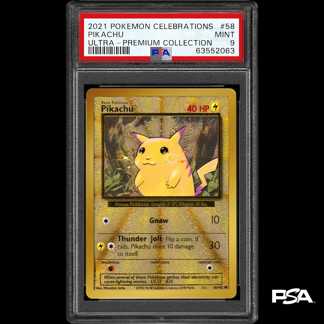 Many have asked already, and the answer is:  YES, PSA is grading the metal cards from the Ultra-Premium Collection boxes  of the new Pokmon Celebrations release.  This