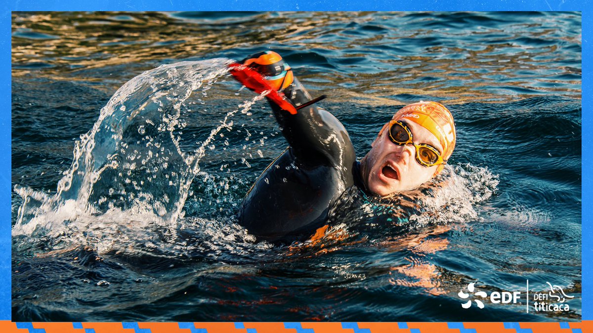 EDF_Sport's tweet photo. ⚡ J-1 Défi Titicaca ⚡
Demain, @TCurin notre nageur du Team EDF, @MaliaMetella et @MatthieuWitvoet se lanceront dans le grand bain 💦 Leur défi fou de traverser le Lac Titicaca à la nage et en toute autonomie débute ce mercredi à 13h (🇫🇷) ! Encouragez-les 💬⬇️🔥 #EnergieduSport https://t.co/HeKUOBUgmf