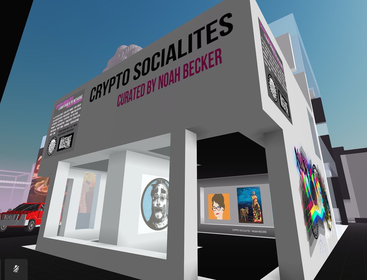 m0mbert's tweet photo. Hey Fam, unique NFT Group show curated by the one and only @whitehotmag located via Cryptovoxels @ACCollectibles What a line up of cutting edge superstars!  Including not limited to @diego_bergia myself @m0mbert @voidkross @carolineradish 11/11/21 7PM PST https://t.co/xFRvVU1yoP