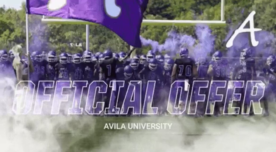 ashton_grewe's tweet photo. Blessed and honored to receive my first NAIA D1 offer (3rd offer overall) from Avila University. Thank You @Coach_Dungee8! https://t.co/QJ2KmWHmf9