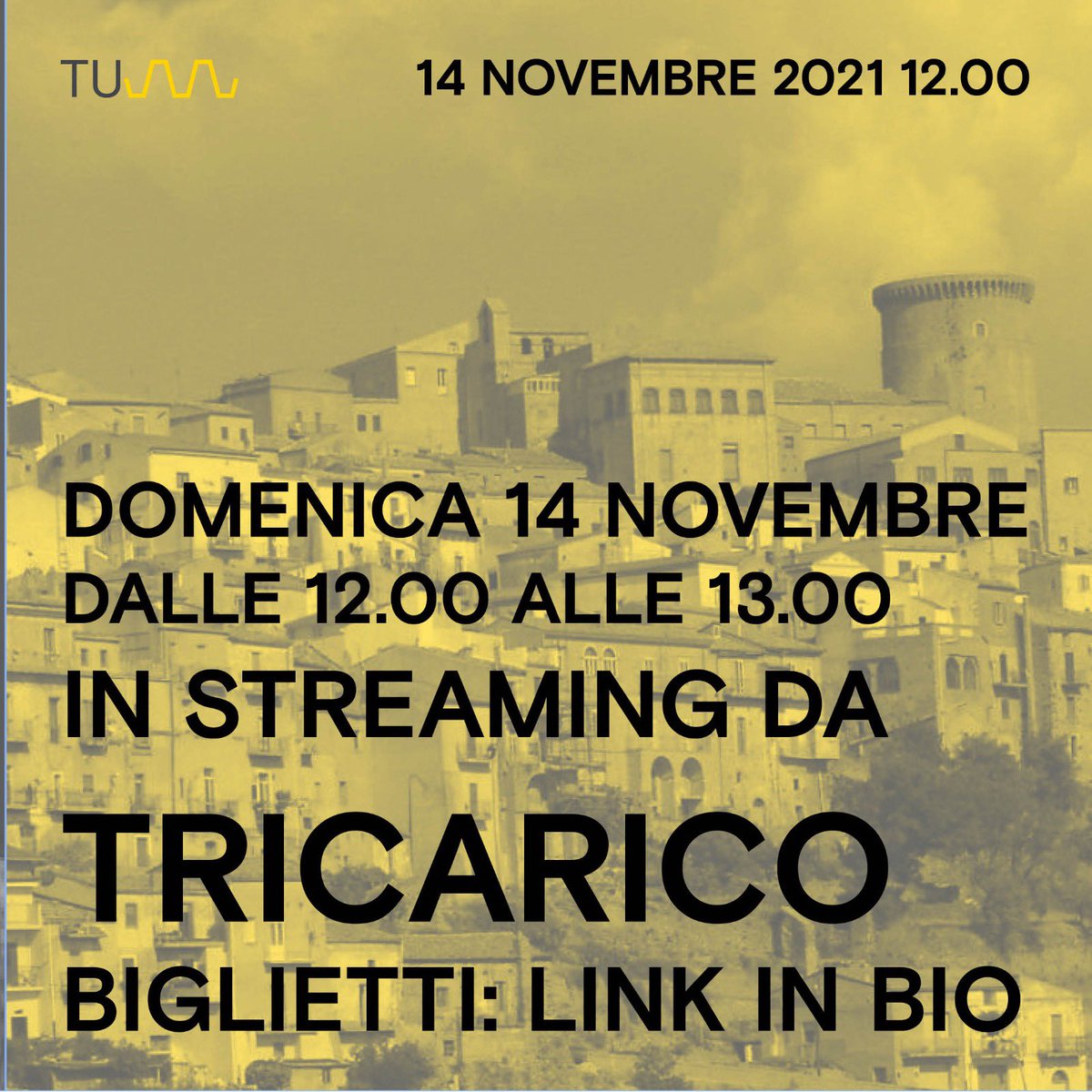 𝗠𝘂𝘀𝗶𝗰𝗮 𝗲 𝗖𝗮𝗼𝘀: 𝗱𝗶𝗴𝗶𝘁𝗮𝗹 𝗹𝗶𝘃𝗲 𝘁𝗼𝘂𝗿 𝗺𝘂𝘀𝗶𝗰𝗮𝗹𝗲 𝗱𝗲𝗹𝗹𝗮 𝗥𝗮𝗯𝗮𝘁𝗮 𝗱𝗶 𝗧𝗿𝗶𝗰𝗮𝗿𝗶𝗰𝗼.
𝗗𝗼𝗺𝗲𝗻𝗶𝗰𝗮 𝟭𝟰 𝗡𝗼𝘃𝗲𝗺𝗯𝗿𝗲 #Wearebutik #opensound organizzano un 𝘁𝗼𝘂𝗿 𝗶𝗻 𝗹𝗶𝘃𝗲 𝘀𝘁𝗿𝗲𝗮𝗺𝗶𝗻𝗴! Ticket>  bit.ly/musicaecaos_nu…