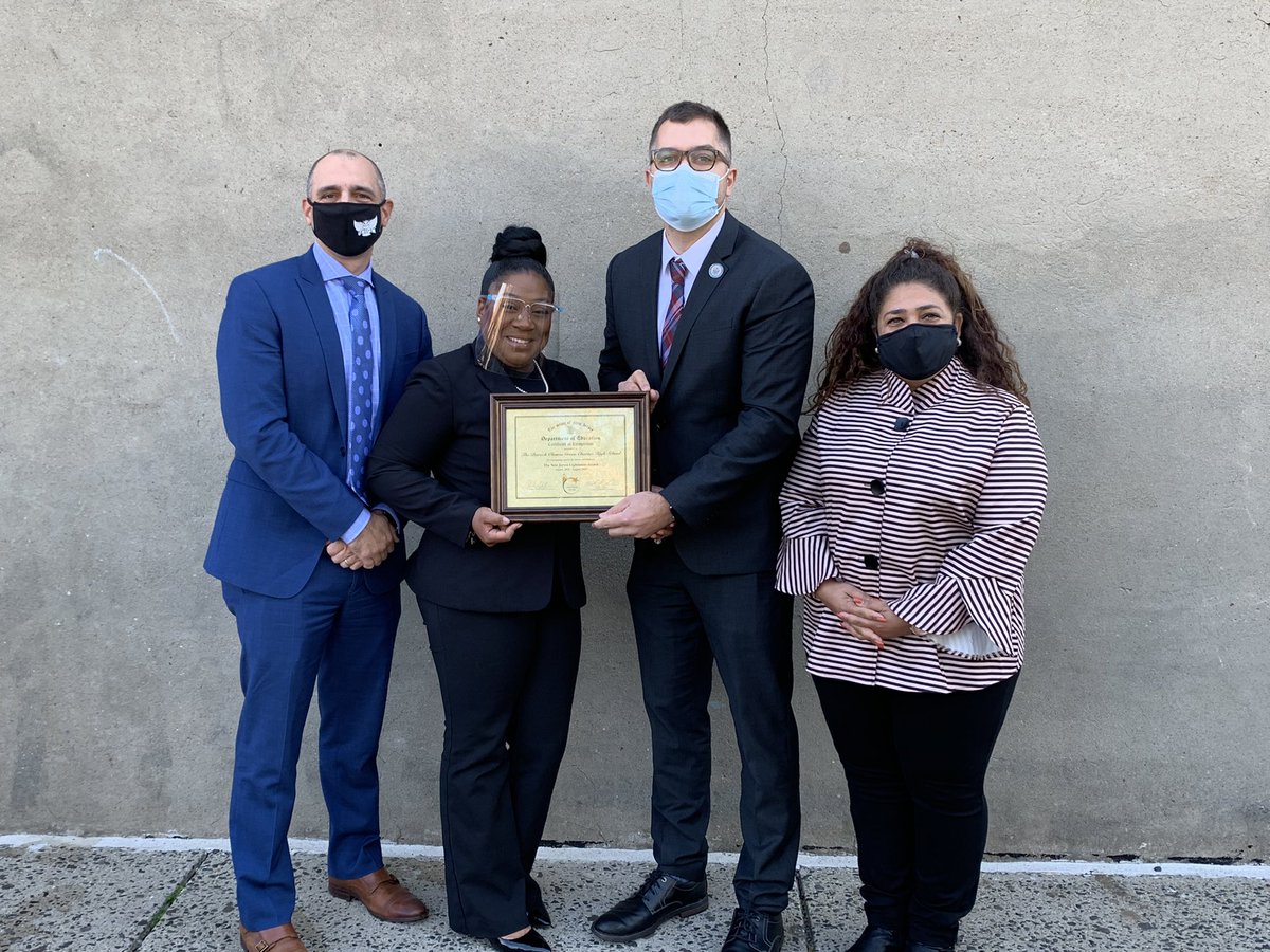 NewJerseyDOE's tweet photo. Today’s recognition ceremony at @ObamaGreenHigh was nothing short of amazing! Keep up the fantastic work! We are so proud of all you have accomplished⭐️ #LightTheWayNJ https://t.co/Jd1edgkIgB
