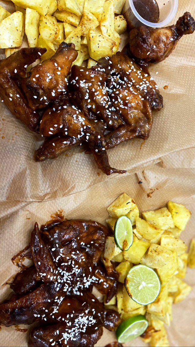 NancyJulius__'s tweet photo. Our wings on Tuesdays . Sweet chilli garlic and bbq periperi wings https://t.co/2NlQT7GQWK