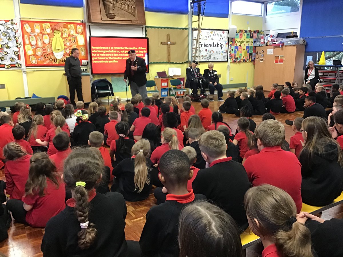 bulwell_c's tweet photo. What a wonderful assembly we had today with some veterans from the British legion telling us all about the significance of Remembrance Day. An honour to have such important visitors to our school. @BritishLegionRX https://t.co/zDmmLMxB8u