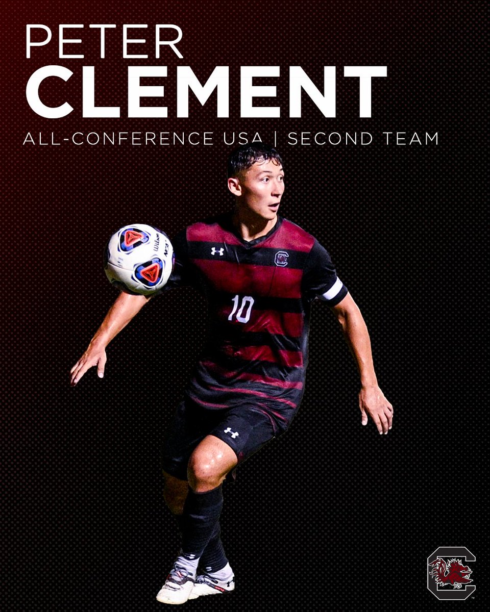 GamecockMSoccer's tweet photo. 🎉 Congrats to Peter Clement, Logan Frost and Harrison Myring on earning Conference USA postseason accolades! #Gamecocks 

📰: https://t.co/2K3B0WhNVT https://t.co/Zme7Ct8Md7