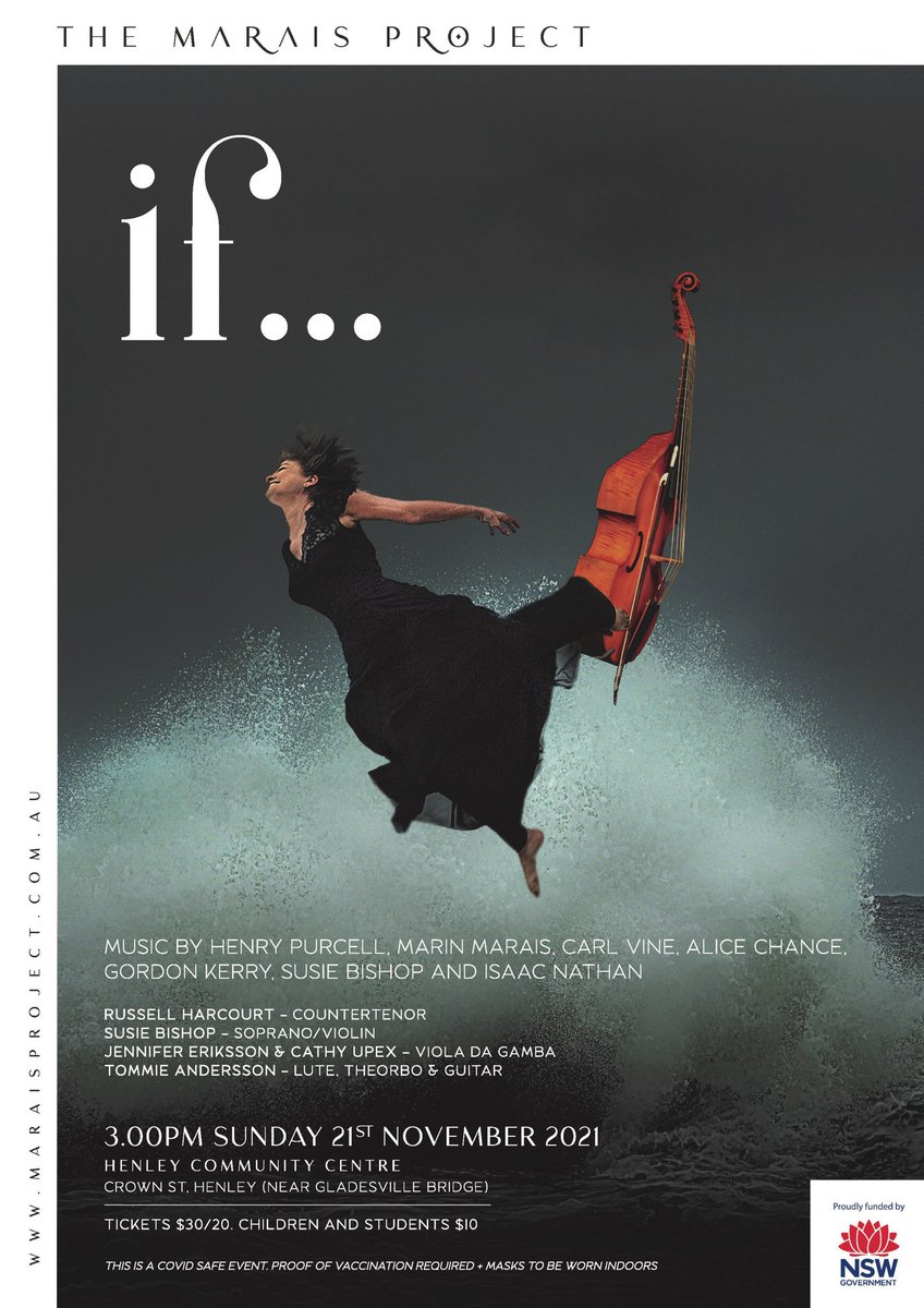 MaraisThe's tweet photo. The Marais Project presents ‘If…’ with @RussellHarcourt Nov 21 

#themaraisproject #violadagamba https://t.co/RcUBB2l50o