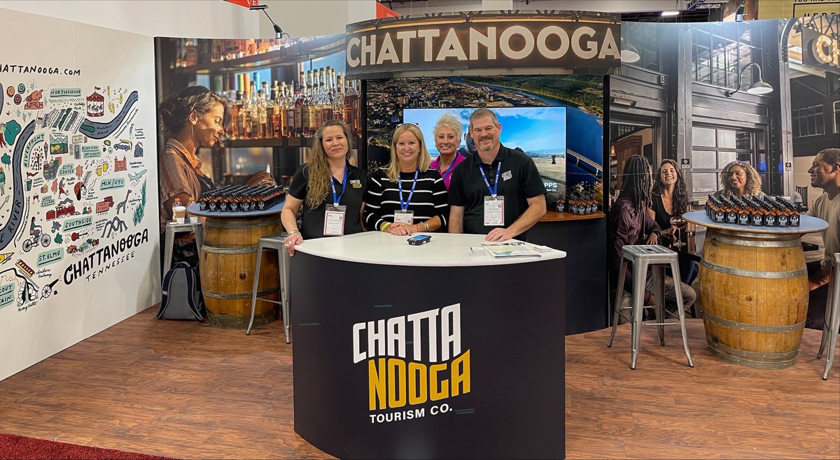 We’re representing Chattanooga to 4,000+ meeting planners at Imex America today! Come see us at Booth C1119. #IMEX21 <a href="/IMEX_Group/">IMEX</a>