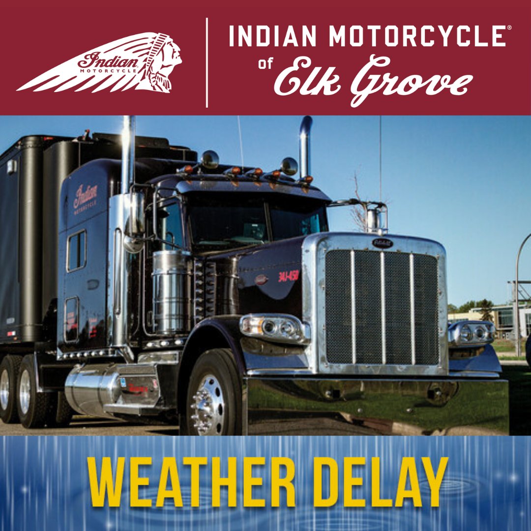 egpowersports's tweet photo. @EG_PowerSports Hi Folks! We know you are all excited to test drive the new 2022 line-up of Indian Motorcycles. The weather is a bit too miserable for test rides. We are officially in a weather delay. If and when the roads are safe today, we will start doing rides then! Thank you https://t.co/mJL764qVMs
