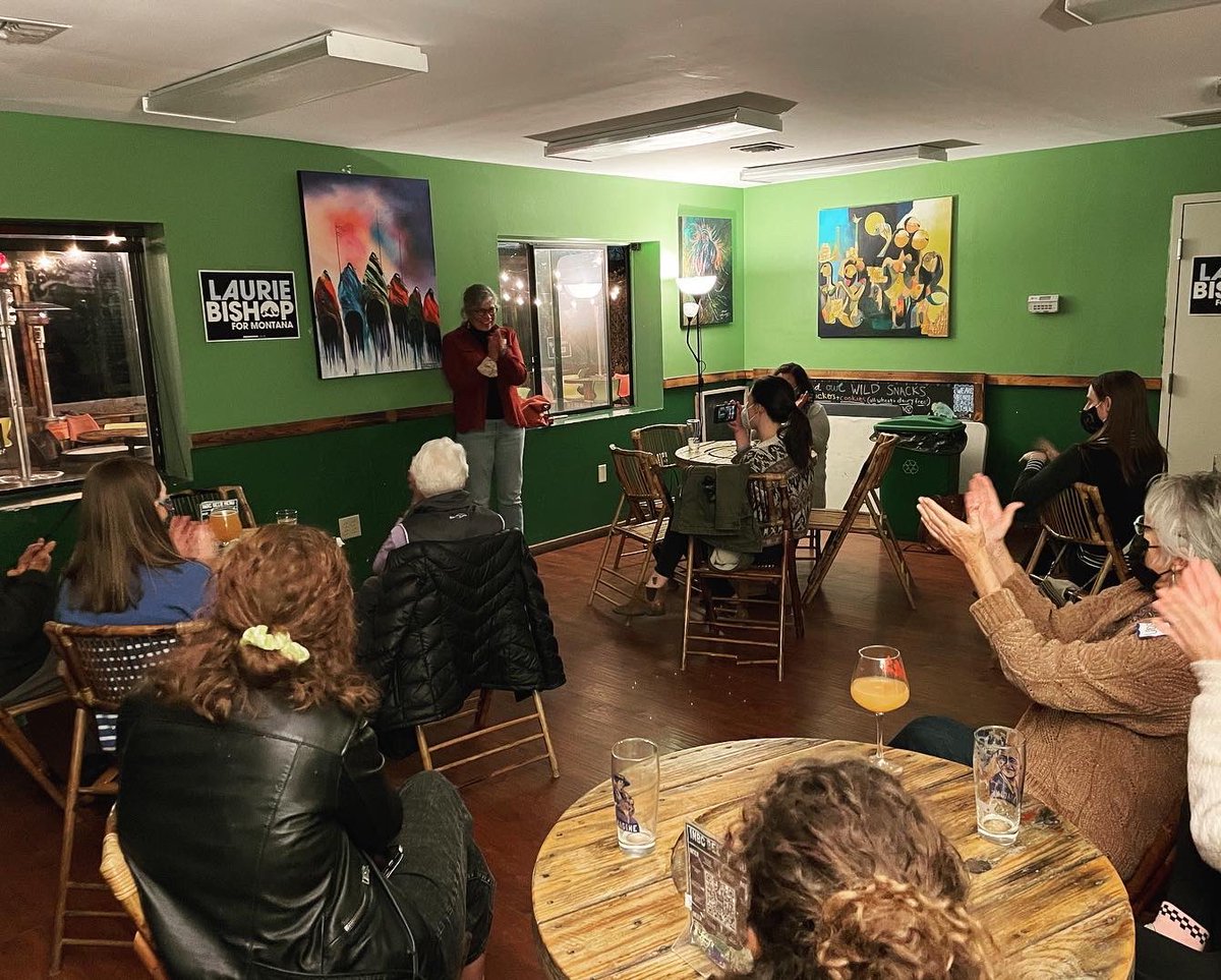 Thank you to everyone who came out last night to hear my vision for #BuildingBackCommunity in Missoula! #mtpol #MT02