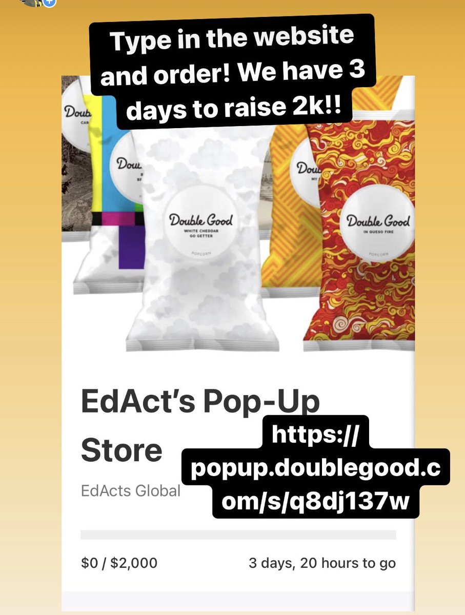 Please order! popup.doublegood.com/s/q8dj137w