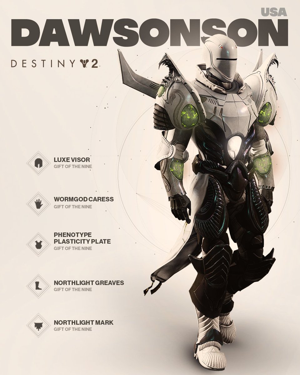 Congrats to the winners, although I'm not a big fan of these and can appreciate them and hell it's subjective so as long as they like it more power to them.

#Destiny #DestinyTheGame #Destiny2 #DestinyFashion
