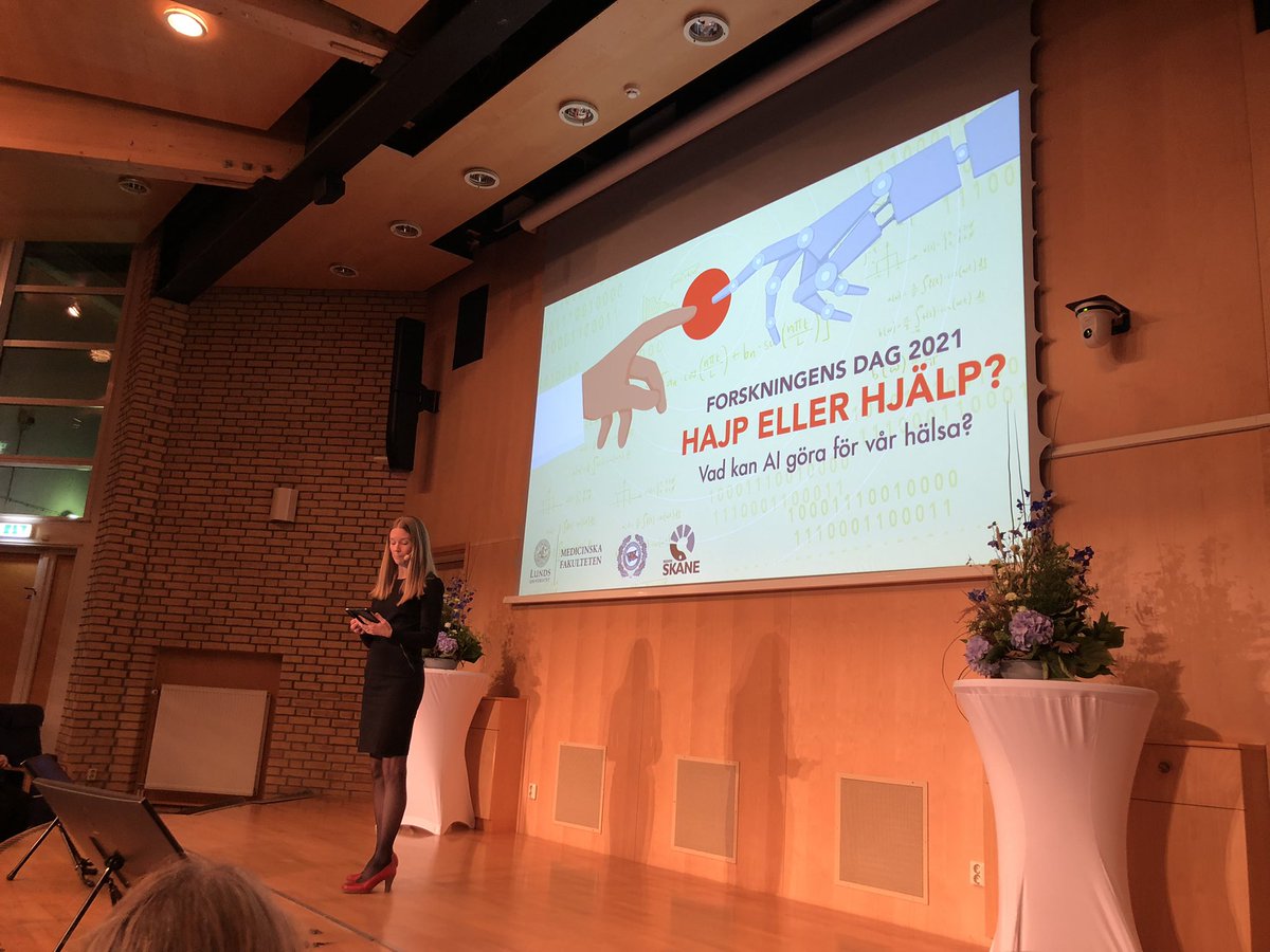 Medverkat ikväll på #forskningsdagen i Malmö om matchning för organdonation m hjälp av AI, under ledning av <a href="/lisakirsebom/">Lisa Kirsebom</a>