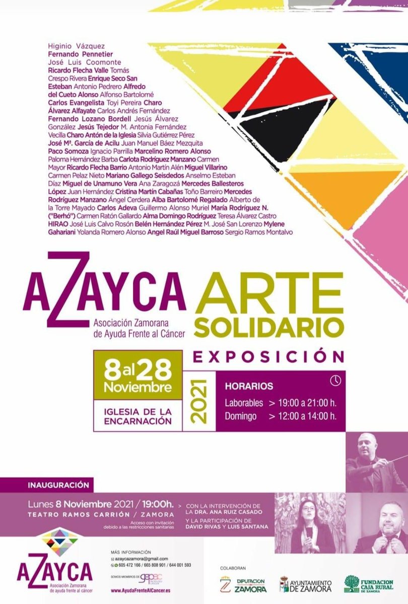 Exposición de artistas zamoranos a beneficio de AZAYCA (Asociación Zamorana de Ayuda Frente al Cáncer) en la Iglesia de la Encarnación. #Zamora