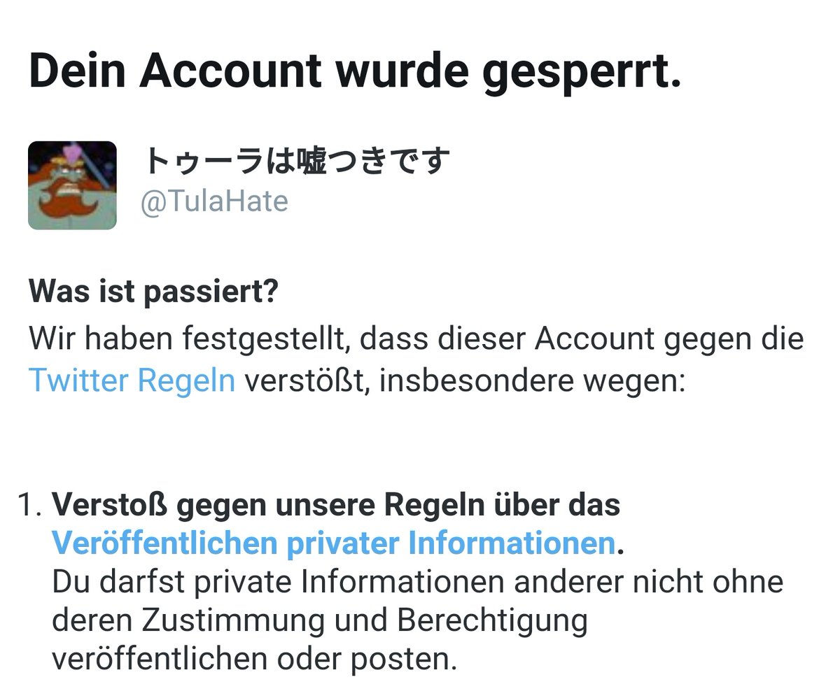 TulaHate's tweet photo. @PatrickNibu Ach der Trottel, der wollte mich ja mal sperren lassen. Wurde wohl nichts. https://t.co/eqplbzFh57