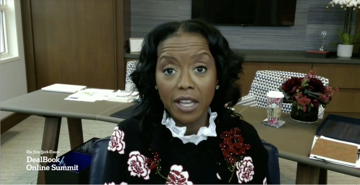 fgdNews's tweet photo. @MellodyHobson delivers poignant perspectives about personal ambition and corporate responsibility and how progressive work and government policies can uplift women, men, and benefit society at large @nytimes @dealbook #MindingTheGap https://t.co/QCtm93tX3J