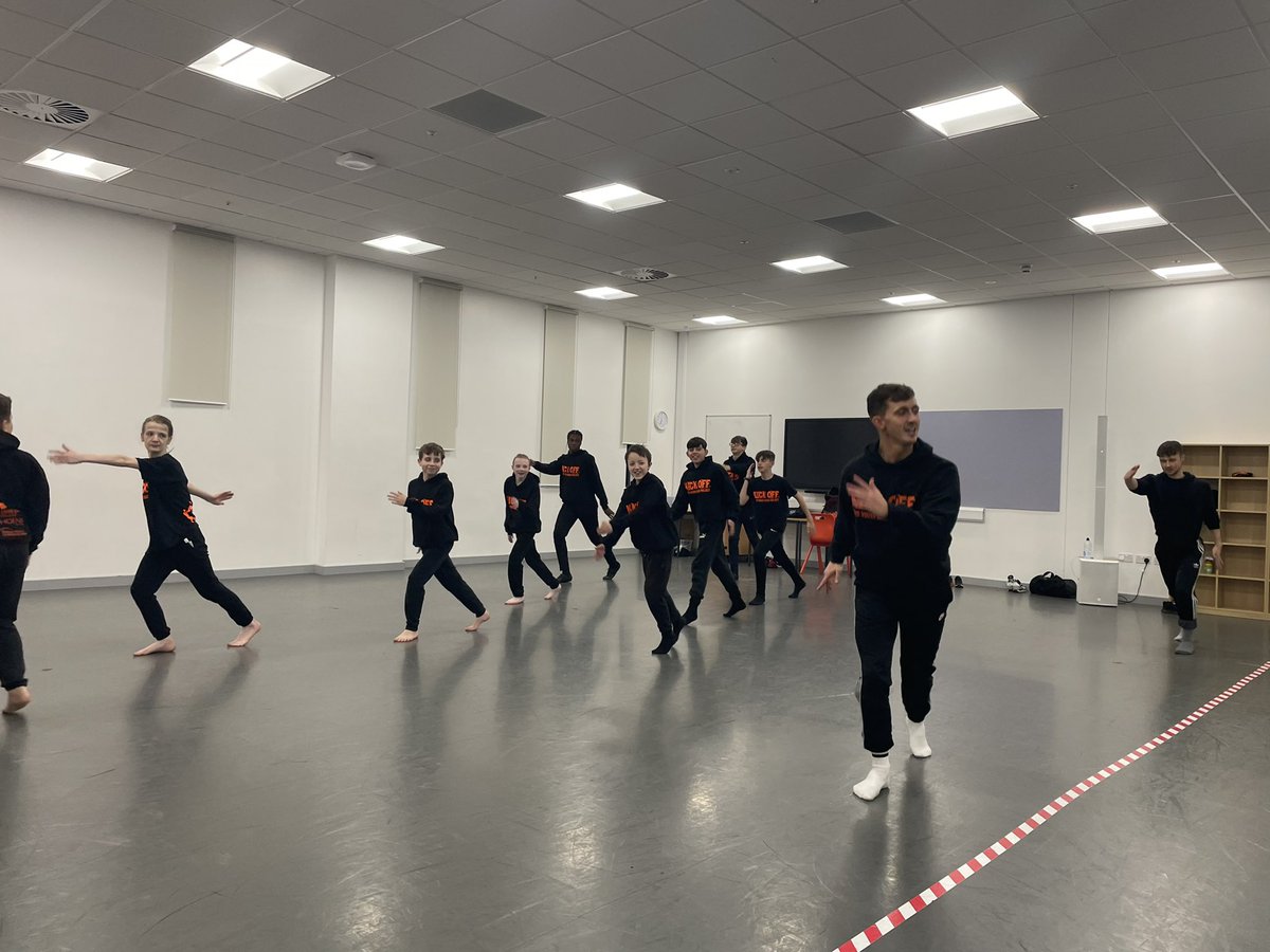 dazldance's tweet photo. The #KickOff boys are back in the studio working hard after their awesome premier performance at #DanceFutures they will be performing on 9th December at Morley Town Hall part of #DAZL21 https://t.co/vMNeMT4elK
