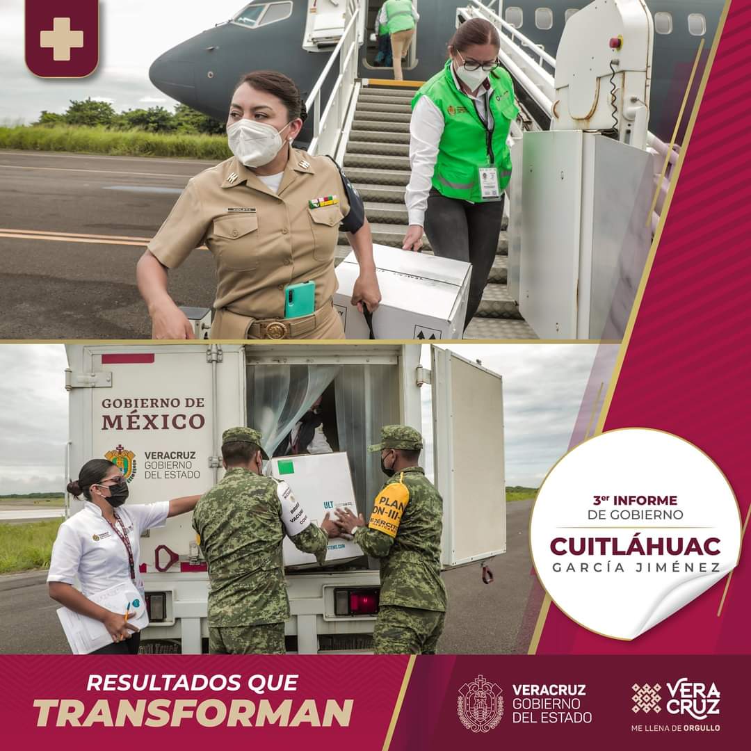 TECNM Campus Zongolica (@somositsz) on Twitter photo ✨Gracias al apoyo del <a href="/GobiernoMX/">Gobierno de México</a> y de las fuerzas federales, Veracruz recibió de manera constante las dosis necesarias para llevar a cabo las jornadas de acuerdo al Plan de Vacunación contra COVID-19.
#ResultadosQueTransforman #3erInformeCGJ ✨Gracias al apoyo del <a href="/GobiernoMX/">Gobierno de México</a> y de las fuerzas federales, Veracruz recibió de manera constante las dosis necesarias para llevar a cabo las jornadas de acuerdo al Plan de Vacunación contra COVID-19.
#ResultadosQueTransforman #3erInformeCGJ