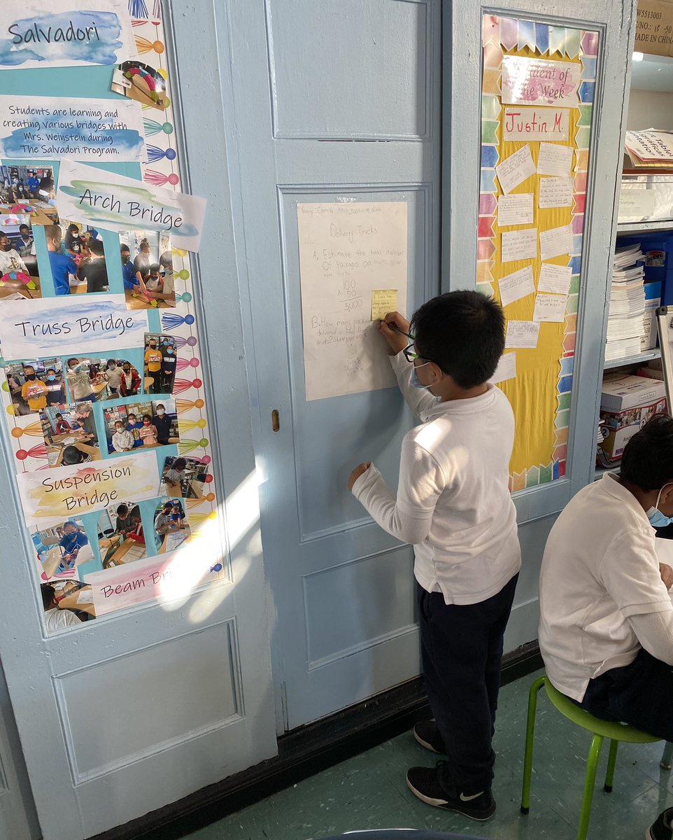 5th66's tweet image. Class 502 @PS66JKO did an amazing job on their math gallery walk #a4a #algebraforall