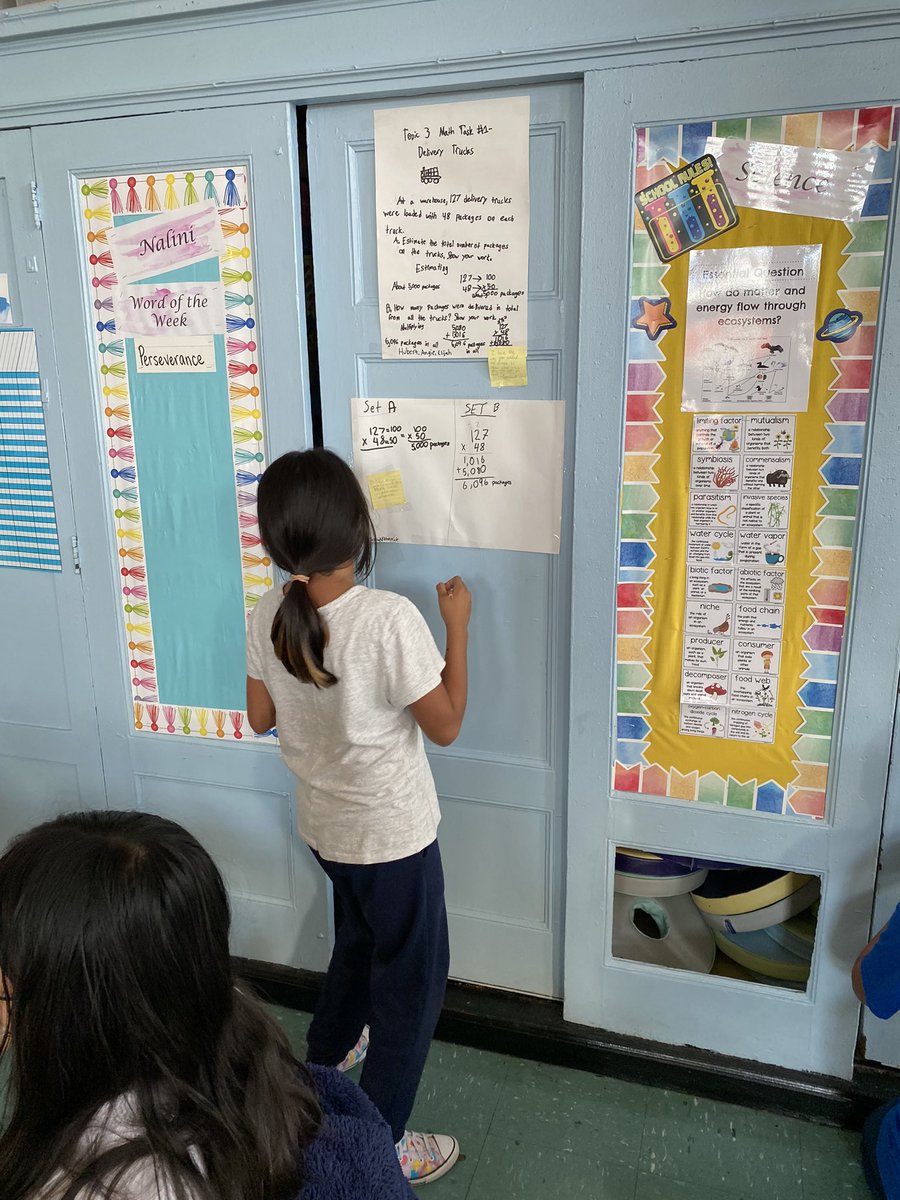 5th66's tweet image. Class 502 @PS66JKO did an amazing job on their math gallery walk #a4a #algebraforall