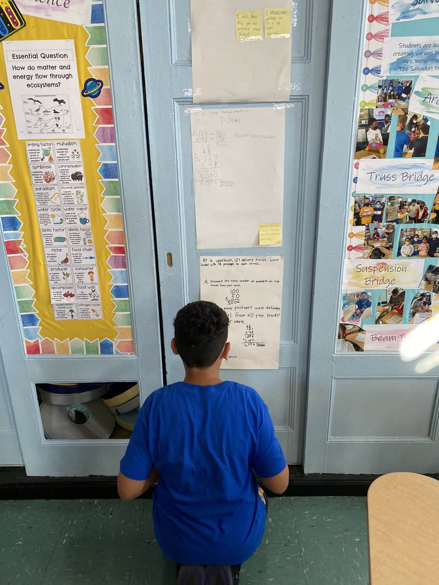 5th66's tweet image. Class 502 @PS66JKO did an amazing job on their math gallery walk #a4a #algebraforall