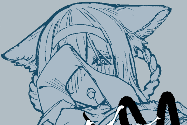 wip スズランちゃん描いてたけど寝る前に完成できんかった 