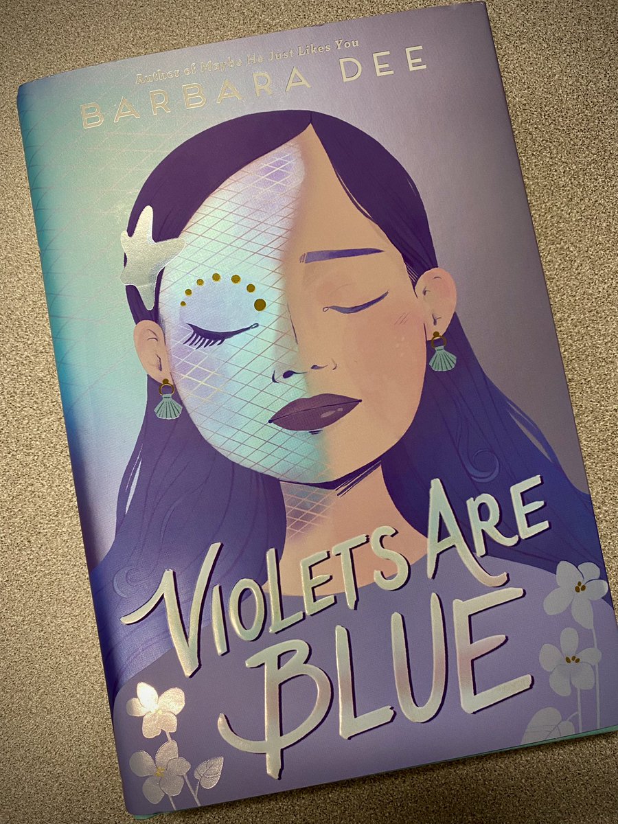 LundLibrarian's tweet photo. So many thanks to @Barbaradee2 for this copy of VIOLETS ARE BLUE for our middle school library!! I’ve loved all her other books and can’t wait to read Wren’s story. And how gorgeous is that cover art?? 💙 #GowerReads https://t.co/Yo6YalsIyX