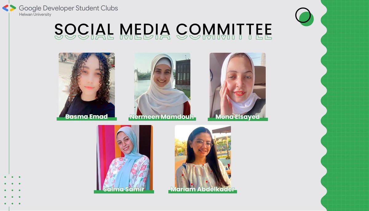 Dsc_Helwan's tweet photo. Posts, Trends, Hashtags, and all social media stuff need to be handled by a creative team that can moderate and write catchy posts😎

So, we are glad to announce our SM team for GDSC22, and stay tuned for their upcoming great works.💪🏻

#GDSC_Helwan22
#GDSC_Helwan https://t.co/KTZu5N4k9S