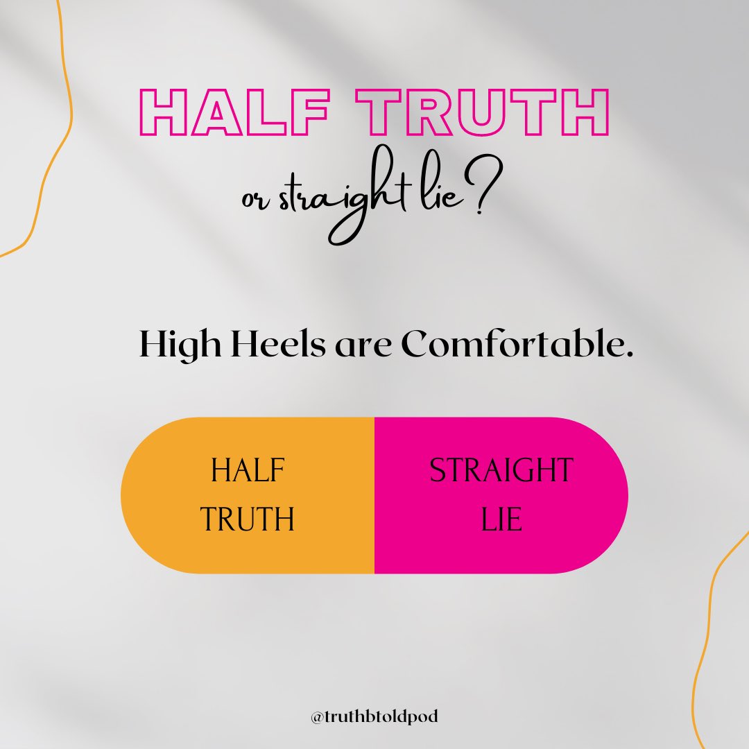 truthbtoldpod's tweet photo. We’ve been continuing the conversation about half-truths from the latest episode of @truthbtoldpod and we’re still a little torn. 

Retweet this and tell us some half truths you tell from time to time? Swipe to see some of ours ➡️

#dopeblackpods #blackwomenpodcasters #truthbtold https://t.co/ffq2IRSLbC