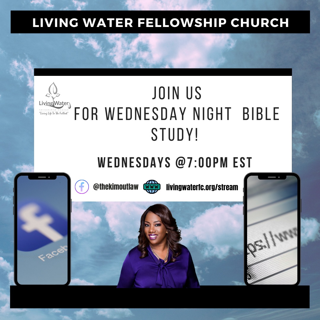 TheKimOutlaw's tweet photo. Join us for #WNBS tomorrow at 7PM! Bible Study is virtual only for the rest of the year. #PastorKimOutlaw #LWFCOnline #WelcomeBackLWFC https://t.co/3b0D34zgiV
