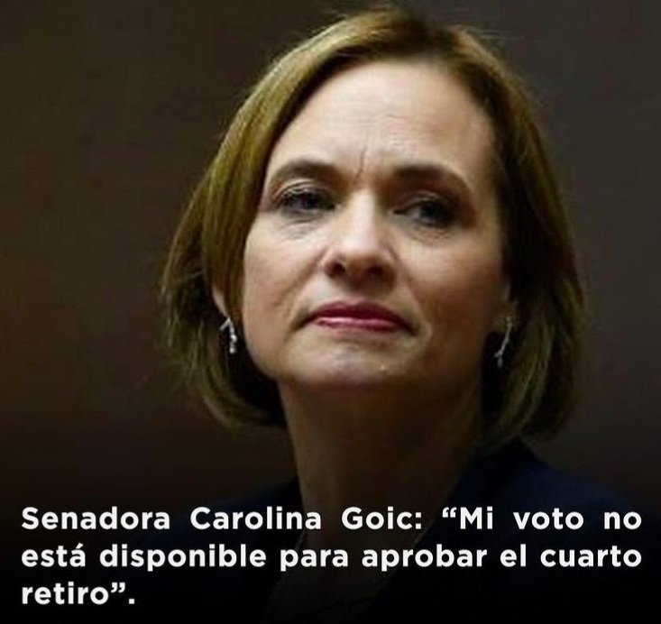 AngelAc1010's tweet image. Carolina Goic @carolinagoic finalmente cumplió su palabra, LE DIO LA ESPALDA A LOS CHILENOS.!!!!