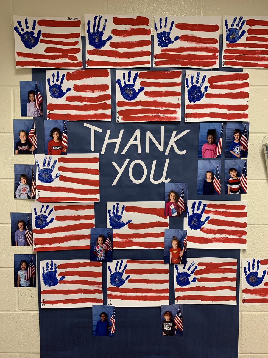 loveMrsG's tweet photo. Kinder kids thank our Veterans! @saraharpminter https://t.co/Y9yqIIpZQ3