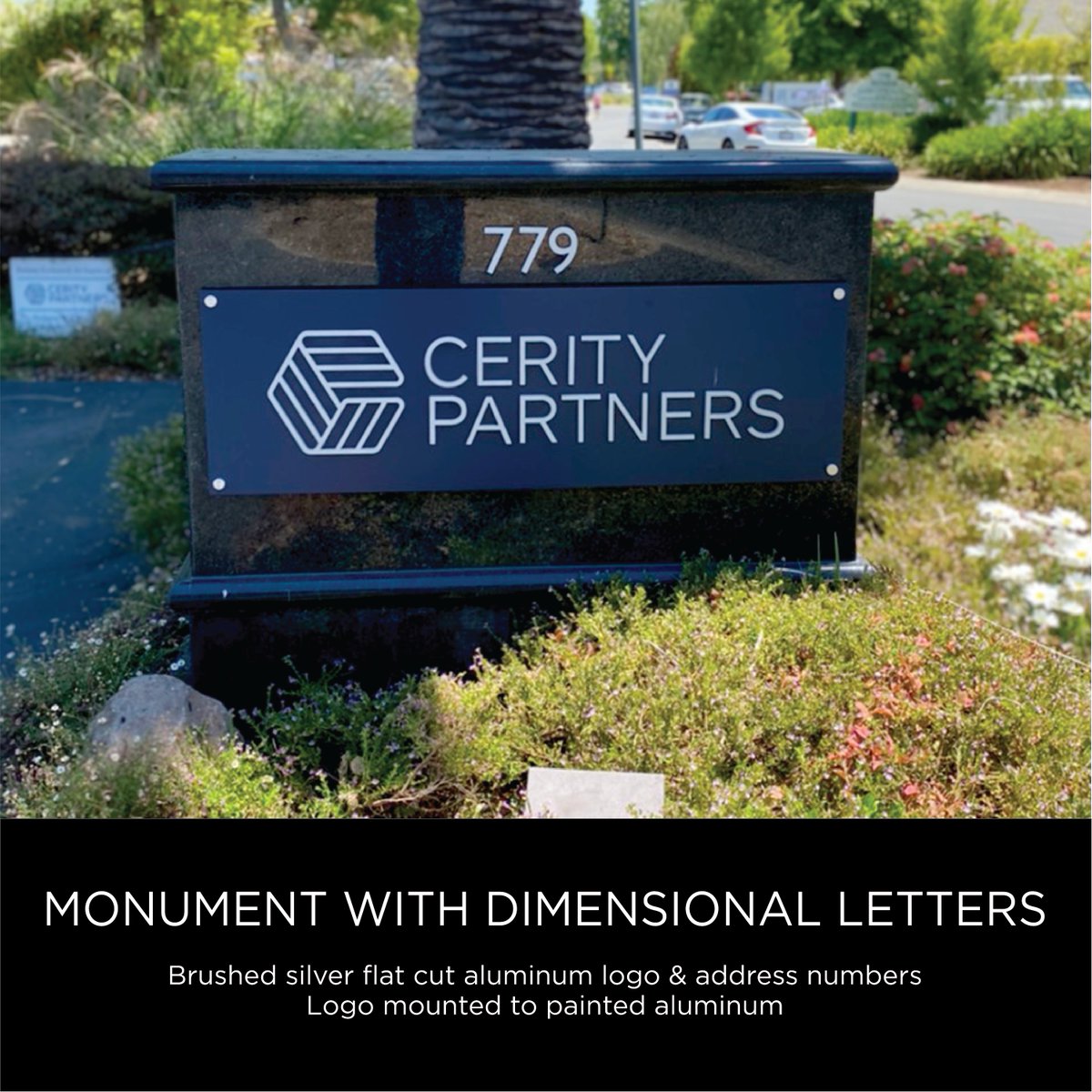 Pro_Signs_Inc's tweet photo. Looking for a sleek &amp; modern design? #AluminumSigns offer a clean, sharp look with the added benefit of being weather-proof &amp; rust-resistant. This #monument face for Cerity Partners gives a professional look while also being low-maintenance #signdesign #sanjosesigns #bayareasigns https://t.co/BB3qeEkYaG