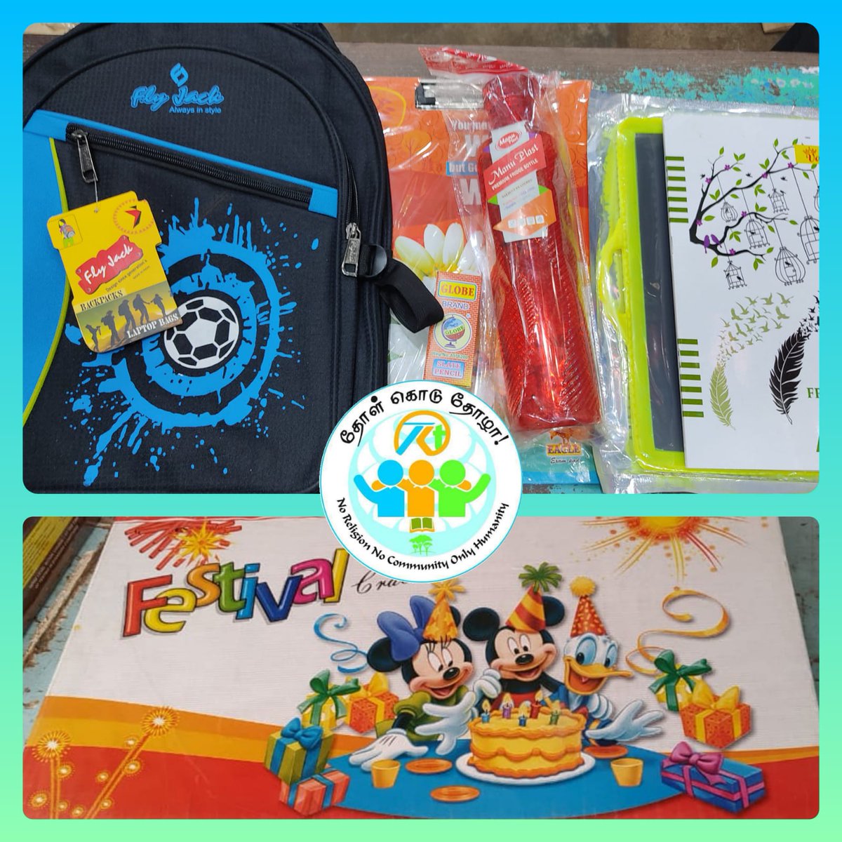 TholKoduThozhaa's tweet photo. Happy to share crackers , stationery along with the fee Rs. 1200 paid for our 7th grade student from Thirunalveli Ms Jeronisha . Thank you all for the support Thozhas 🙏
#ADITHALAM
#EducationalHelp https://t.co/iDpnDdWYba