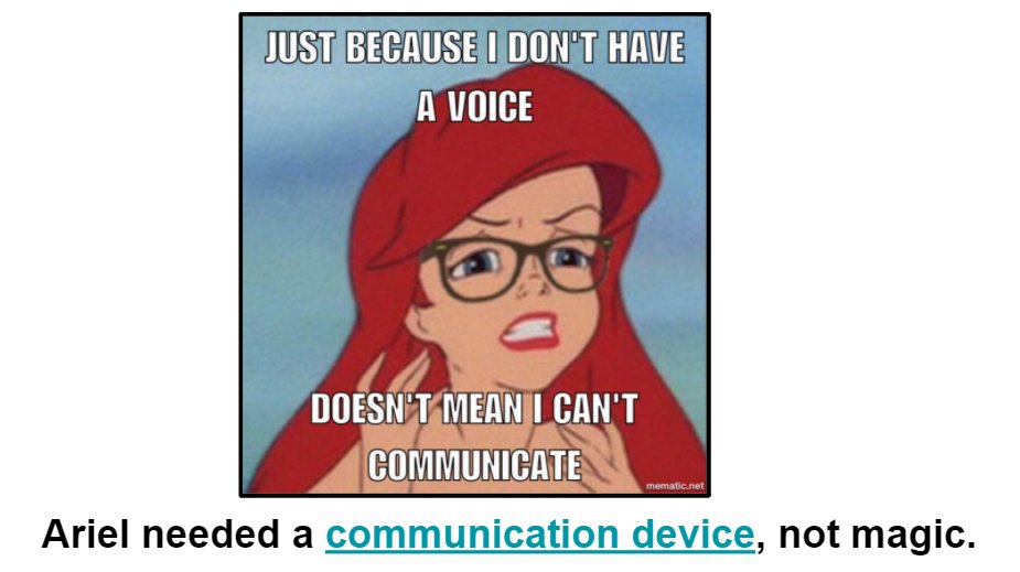OrtliebJulie's tweet photo. YESS! Thank you for calling this out @attipscast @pattanupdates #HELIXconference
#AAC #AssistiveTechnology #abilityawareness
https://t.co/uhXHcwrNKk https://t.co/hjyPgiaJb8
